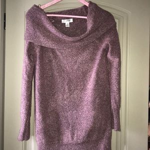 Pink Maternity Off-the-shoulder sweater